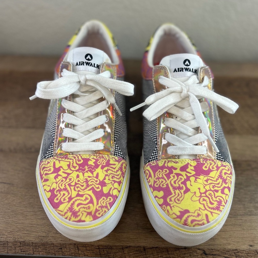 Airwalk Womens WAALYA2-J Low Top Skate Sneakers Multi Color Pattern‎ Size 9.5M